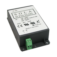 SOLAHD SCP DIN POWER SUPPLY, 30W, 5V OUTPUT, 85-264V IN, SWITCHING, LOW PROFILE(SCP 30S5-DN)